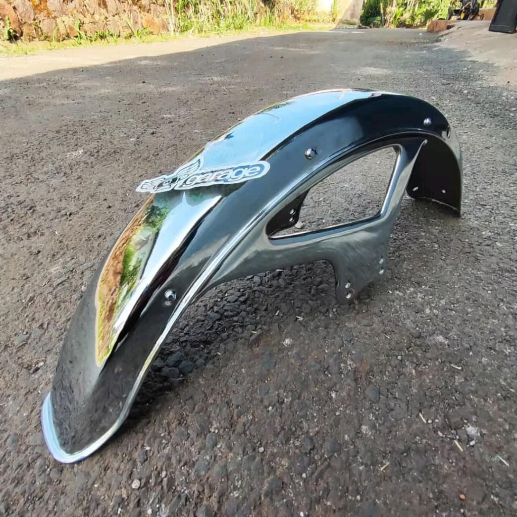 Spakbor Depan Honda Win Besi Crome Standar Ori Win Slebor Depan Besi Three Star Selebor Depan