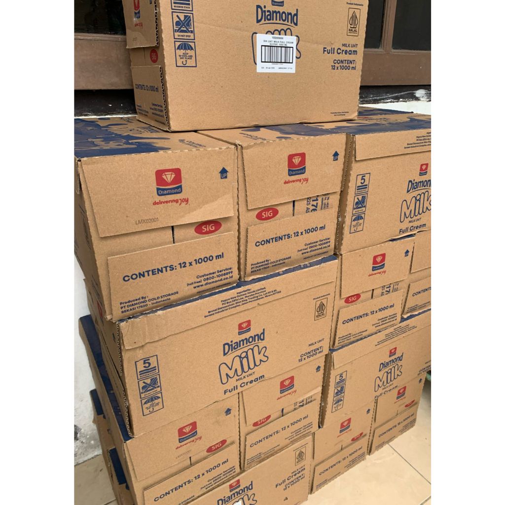 

Susu Diamond UHT Milk Full Cream 1L X 12