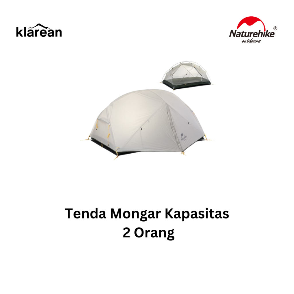 Naturehike  NH17T007-M / NH19M002-J Tenda Hiking Mongar Ultralight 2 Orang