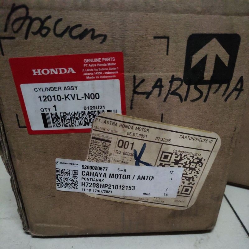 Block asli Honda karisma 12010- Kvl- n00