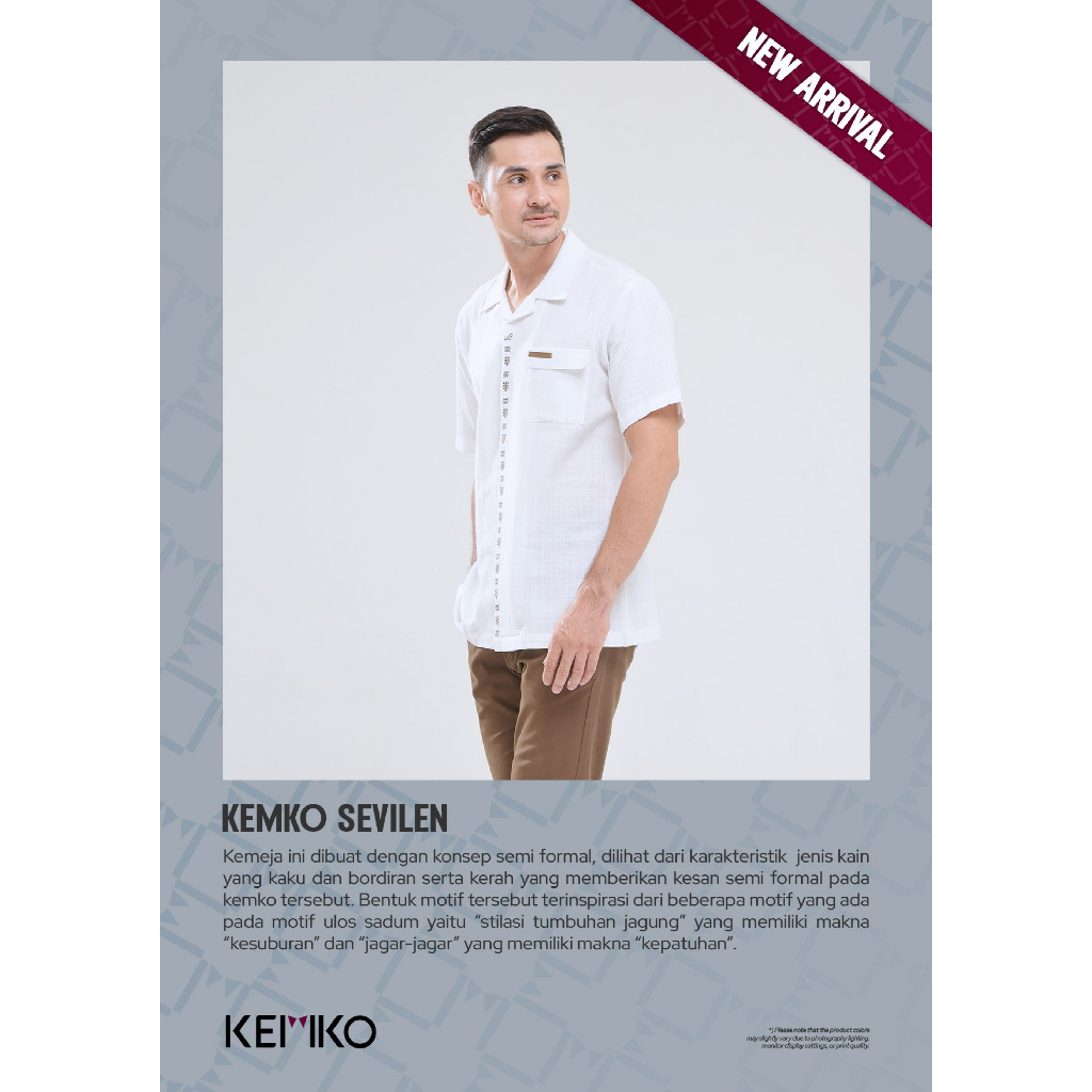 Kemko Sevilen | Kemeja Koko Lengan Pendek | Koko Lengan Pendek | Koko Rabbani [ Ori Rabbani ]