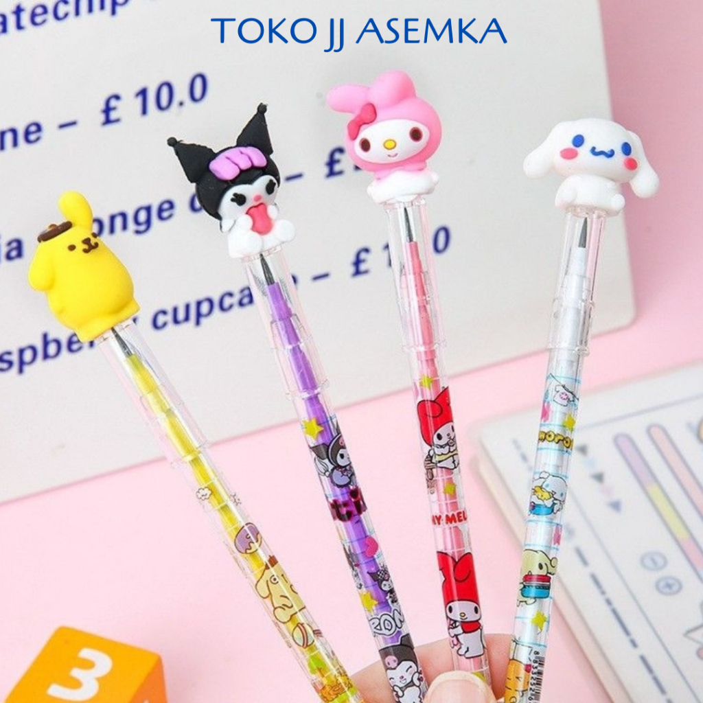 

PENSIL SUSUN SANRIO PENCIL BENSIA LANTU ISI ULANG KUROMI MELODY CINNAMOROLL PURIN MURAH GROSIR COD