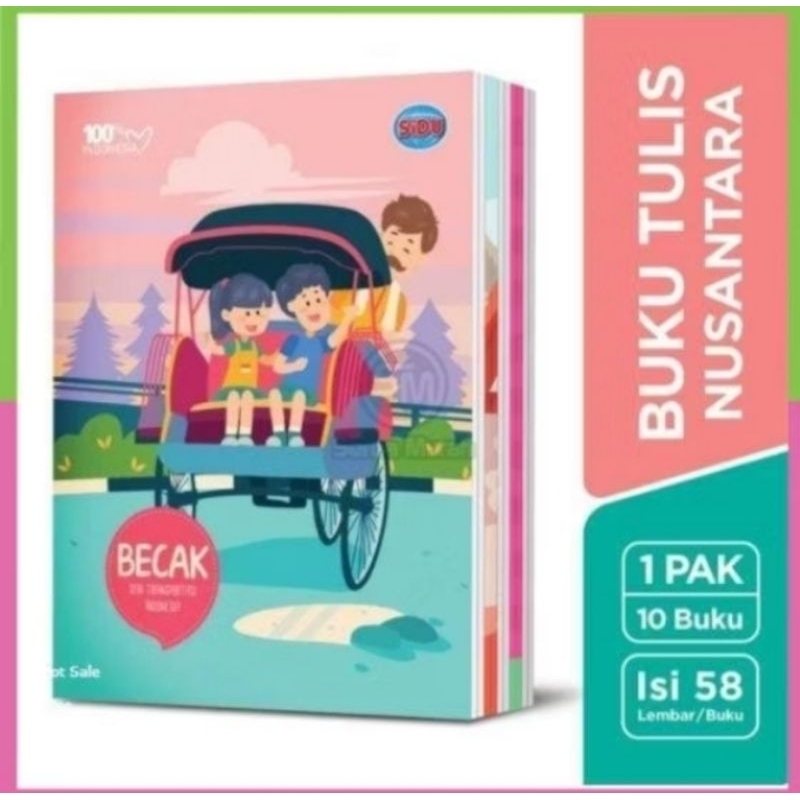 Buku tulis SIDU 58 lembar /38 lembar satuan