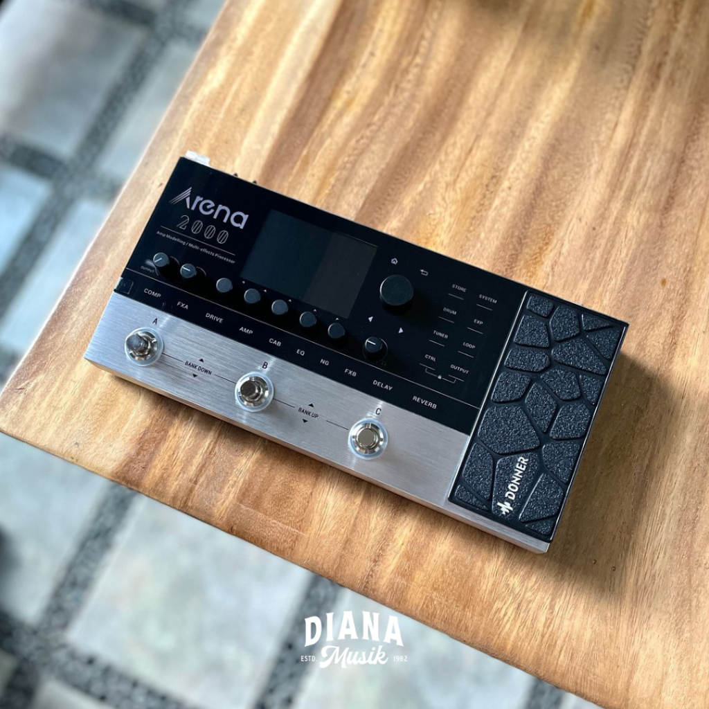 Donner Arena 2000 Multi-Effect Guitar Pedal AMP Modeling Multiple Effects Processor