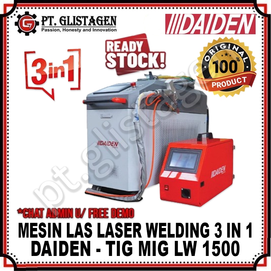 DAIDEN LW 1500 Mesin Las Laser TIG MIG Welding 3 in 1 Welder Machine LW-1500 LW1500 ORIGINAL DAIDEN