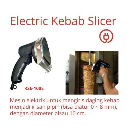 GETRA KSE-100E Kebab Slicer Electric / Pisau Pengiris Daging Kebab