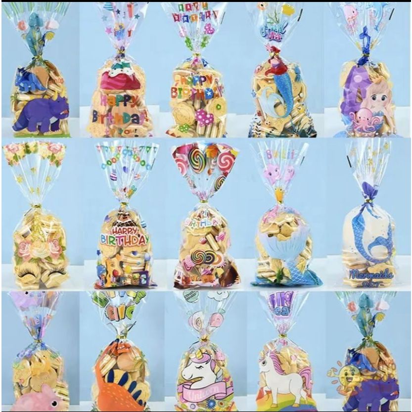 

HLM - (Besar) Plastik Snack Ulang Tahun Karakter uk 35 x 24 cm / Plastik PP ulang Tahun