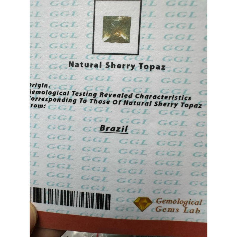 Natural Sherry Topaz ( ori Brazil )