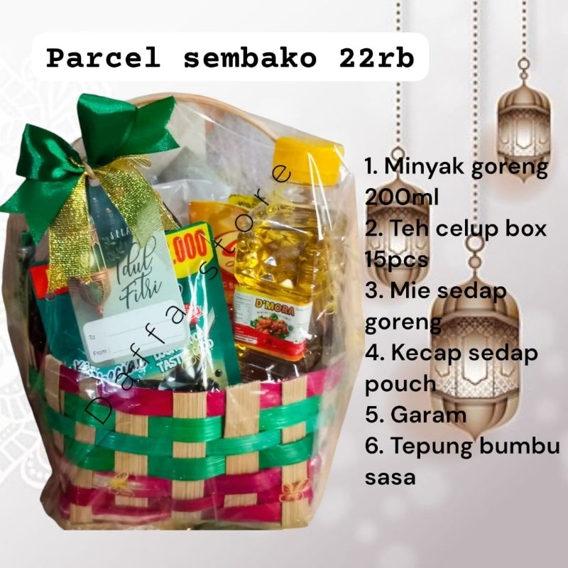 

Parcel snack lebaran/parcel sembako lebaran/parcel sederhana