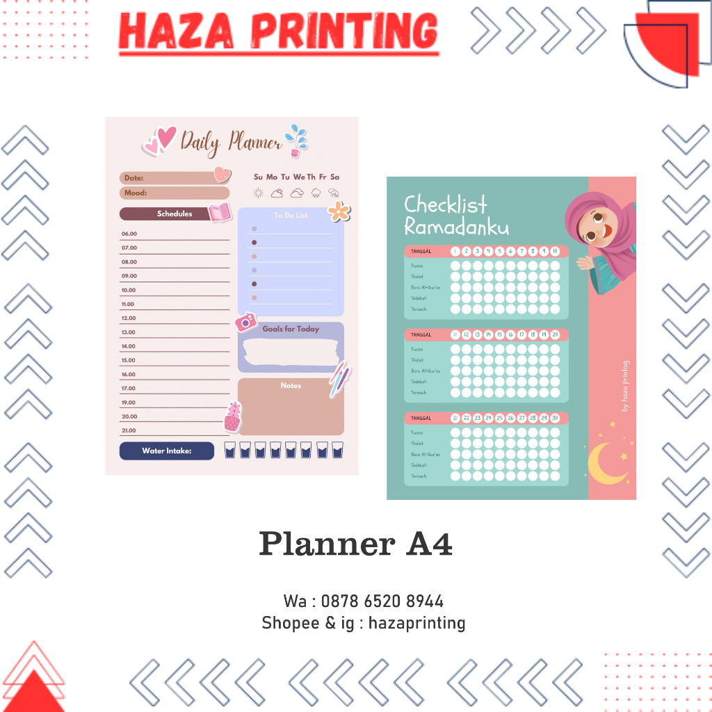 

Daily Planner / Weekly Planner / Monthly Planner / Ramadhan Planner