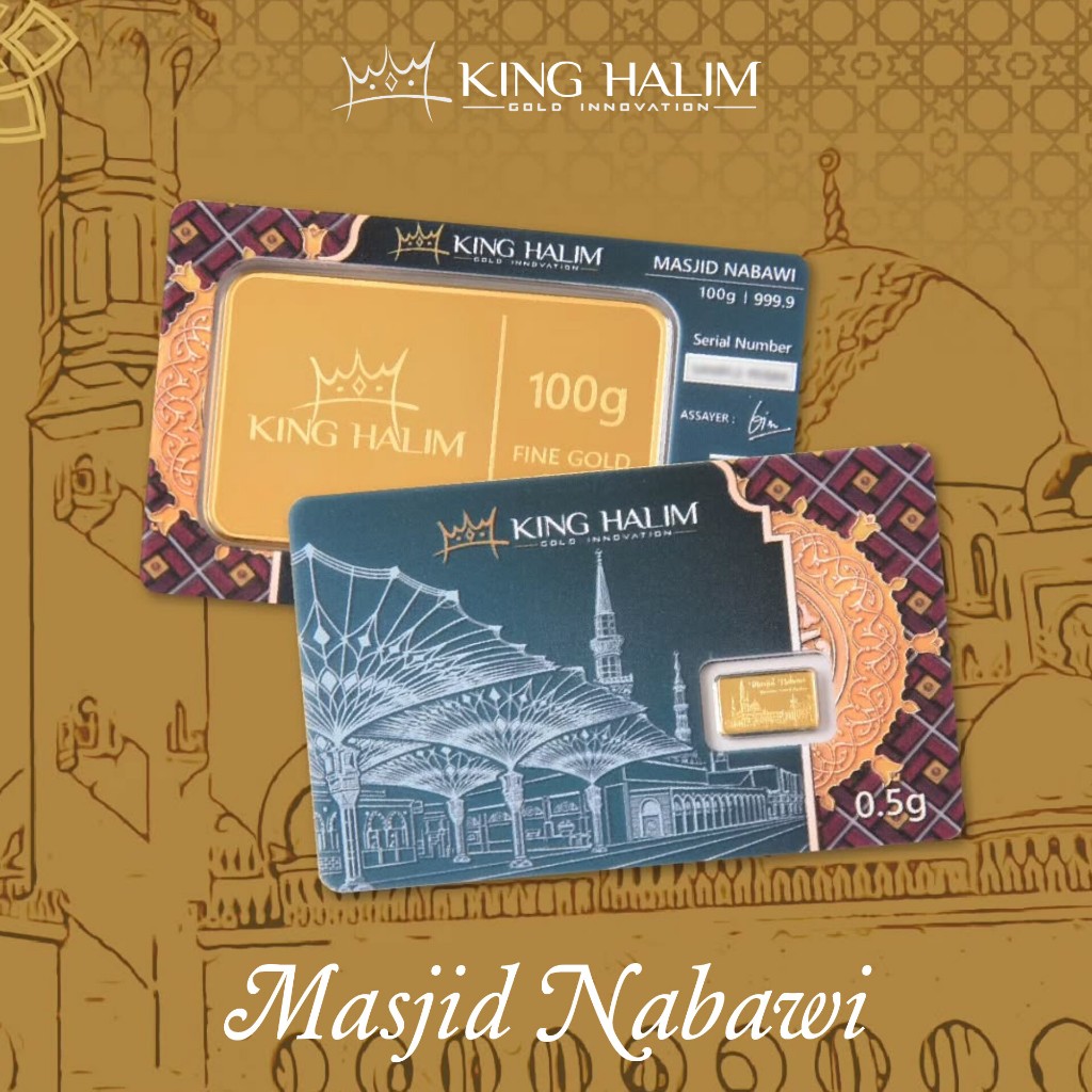 LOGAM MULIA EMAS KING HALIM 10GR - MASJID NABAWI