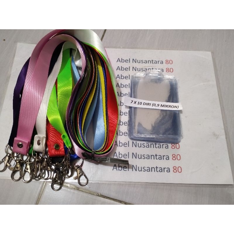 

paket Tali 2cm polos+plastik panitia uk 7x10 Diri isi paket 10 pcs tebal plastik 0, 9 mikron