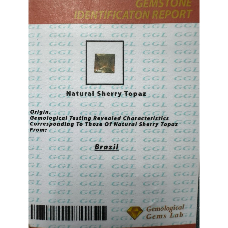 Natural Sherry Topaz ( ori Brazil )