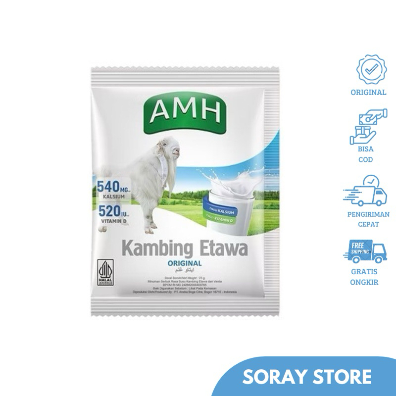 

BPOM HALAL Susu Kambing Etawa Original AMH Per Sachet