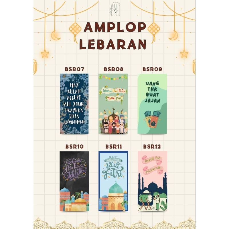 

Amplop Lebaran (isi 1 pax : 50 pcs amplop) / harga tertera untuk 1 pax