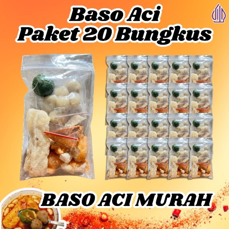 

20 BUNGKUS BASO ACI/BOCI 20 BUNGKUS/BASO ACI PAKET 20 BUNGKUS/BASO ACI