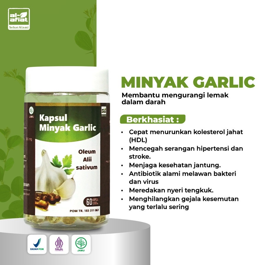 GARLIC OIL Kapsul Minyak Garlic Al Afiat 60 Kapsul