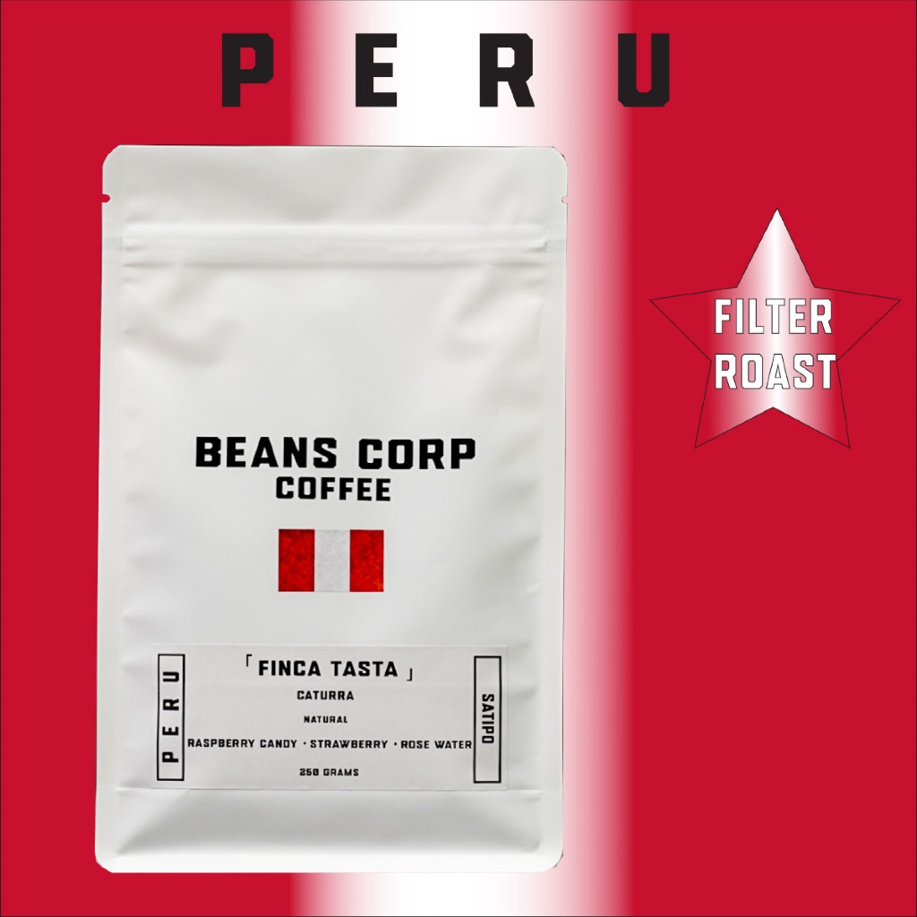 

Peru Finca Tasta - Edith & Ivan Meza Sagarvinaga - Caturra - Natural Process - Filter Specialty Coffee Arabica Beans Corp - Biji Kopi Arabika Manual Brew
