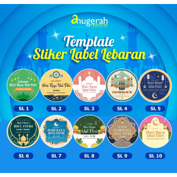 

Stiker Lebaran / Sticker Seal Bulat Idul Fitri Free Template / Stiker Bulat Lebaran / Stiker Produk Custom
