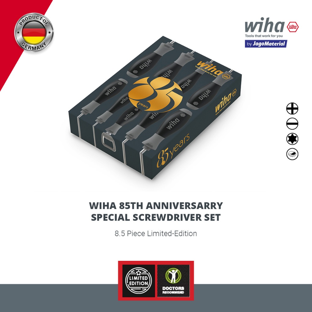 Wiha 85th Anniversarry Special Screwdriver Set - Obeng Mekanik
