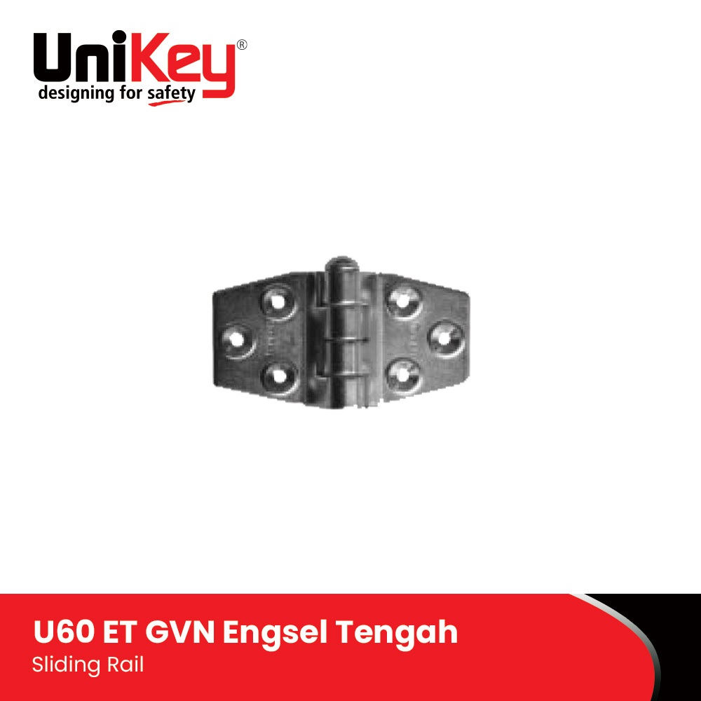 UniKey Sliding Rail System Engsel Tengah U80, U60 - ET GVN