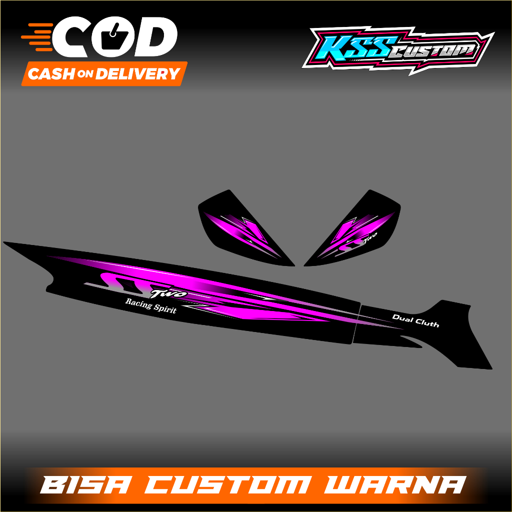 striping ss two variasi custom fizr variasi - striping ss two malaysia - stiker fizr full clutch