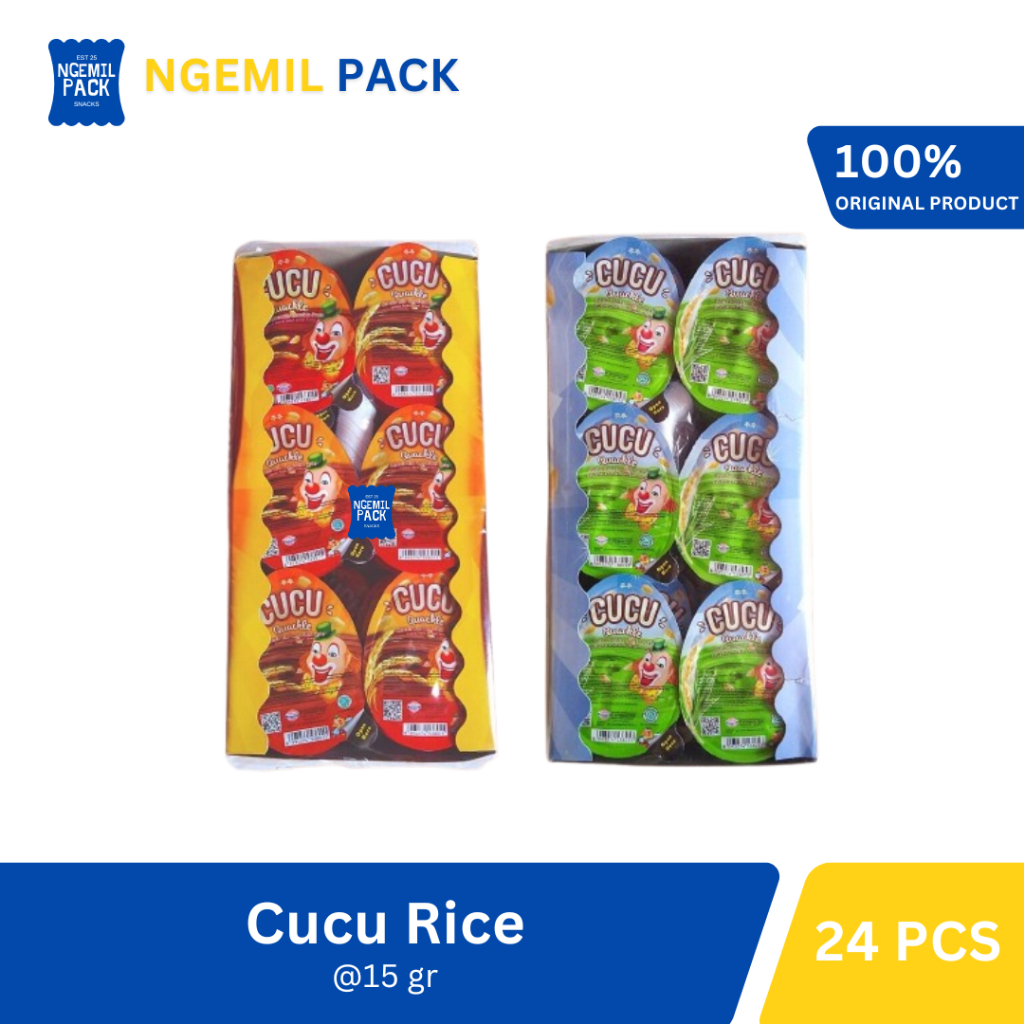 

Cucu Rice Quackle Cokelat Pasta Sereal Isi 24pcs @15Gr