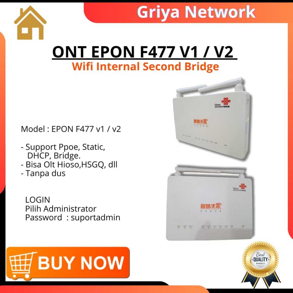 ONU EPON F477 V.1 / V.2 Second Mode