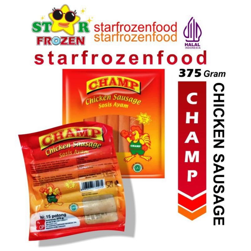

Champ Sosis Ayam 375gr Isi 15pcs