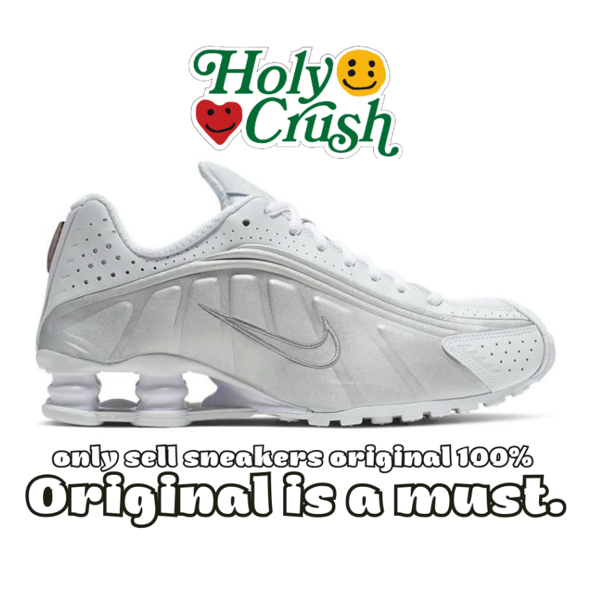 Nike Shox R4 White Mettalic - Original 100%