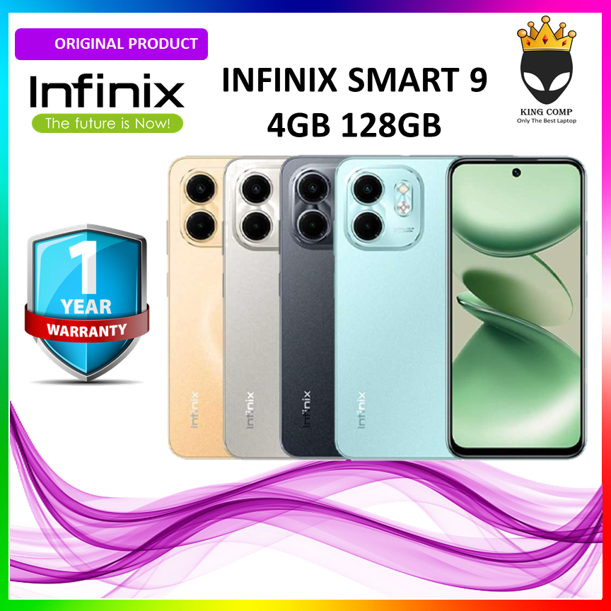 HANDPHONE Infinix Smart 9 ( 4/128GB ) | Up to 8GB Extended RAM | 6.7 inch 120Hz Punch Hole Display |