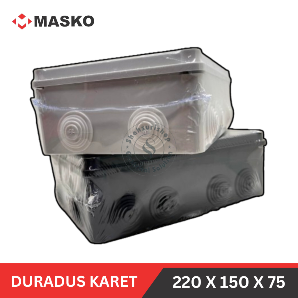 DORADOS KOTAK DURADUS PLASTIK MERK MASKO 220 X 150 X 75 MM KARET PUTIH