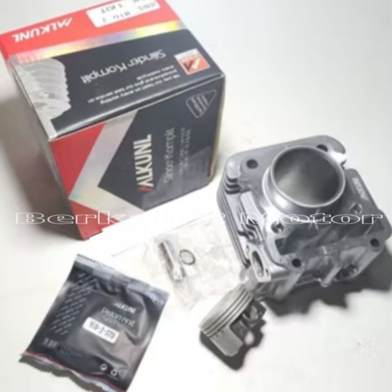 Blok silinder komplit, piston + ring + pin Mio J,  Mio GT, Fino FI, Soul GT 115 CC Original Merk Mlk