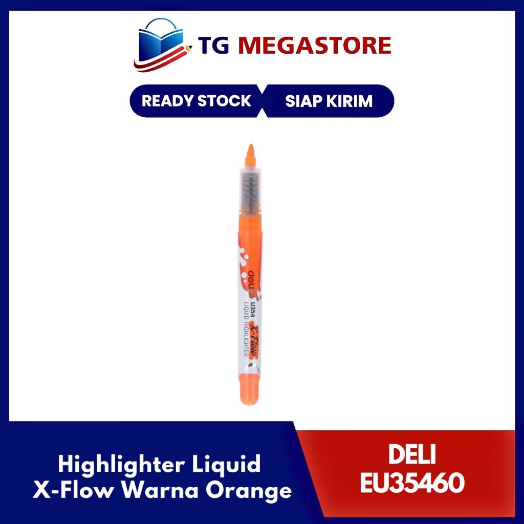 

Deli Highlighter Liquid X-Flow Warna Orange - EU35460