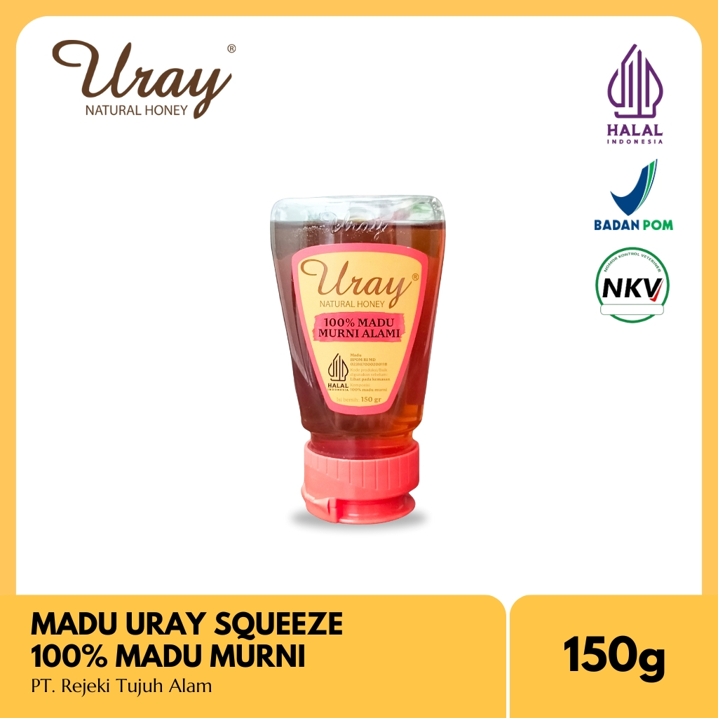 

Madu Uray Squeeze Natural Honey 150g Madu Murni Alami