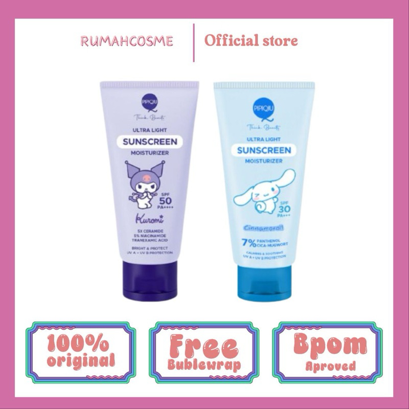 PIPIQIU SUNSCREAN UNTUK ANAK SPF 30 DAN SPF 50