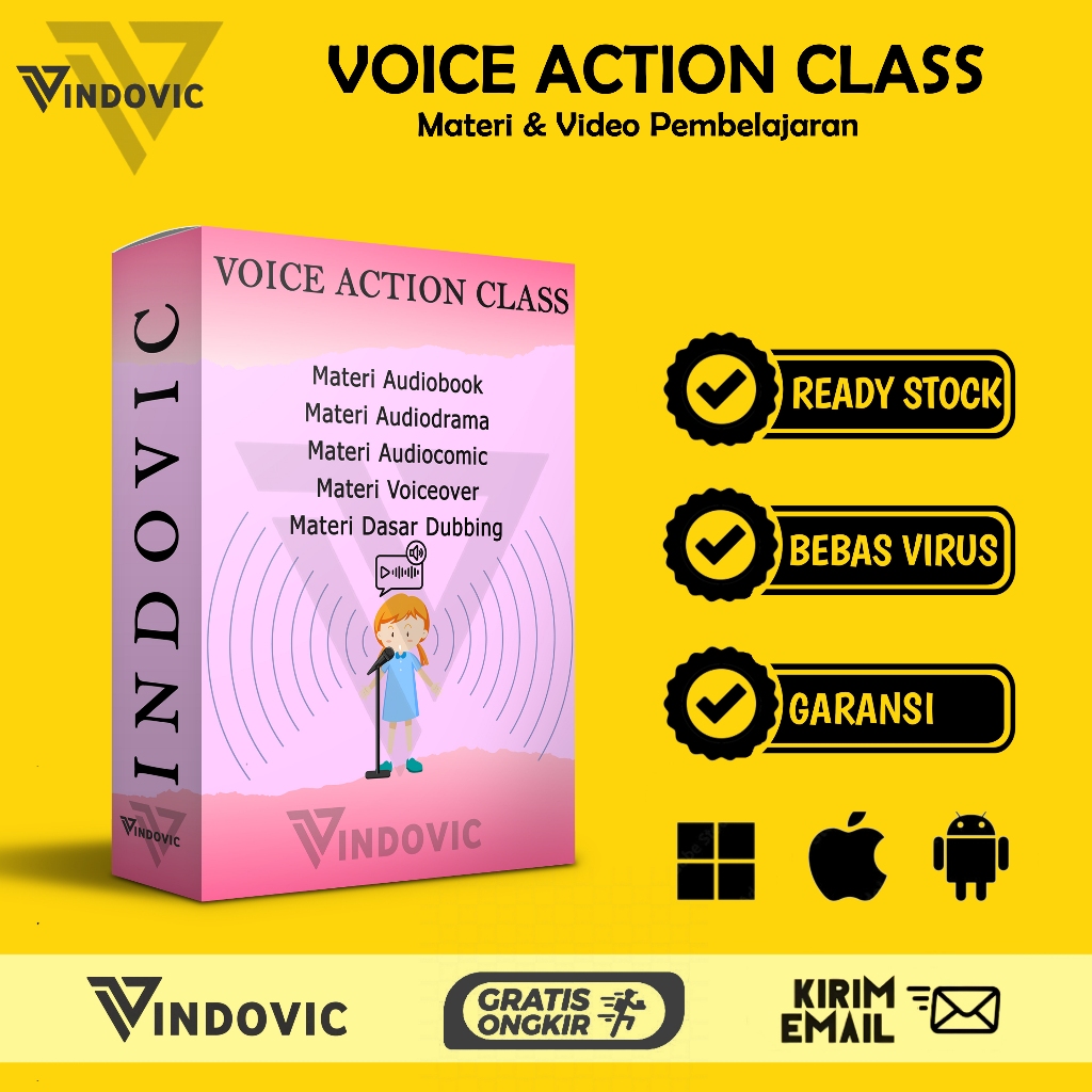 VOICE ACTION CLASS BELAJAR JADI VOICE ACTOR DUBBER VOICEOVER PENGISI SUARA HANDAL