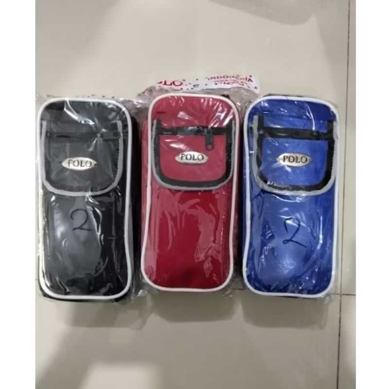 

Tepak Pensil/Tempat Pensil Kain Polo kantong Model Unisex