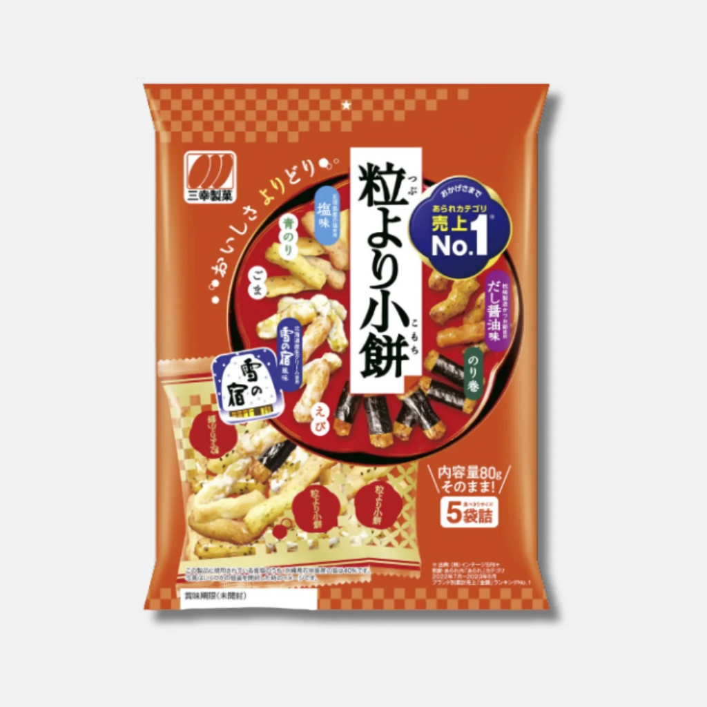 

Sanko Seika Tsubu Yori Komochi 80gr Rice Crackers