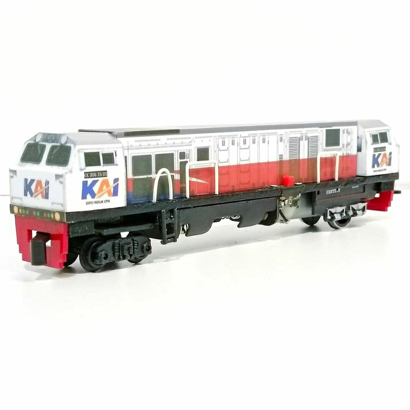 Lokomotif CC 201 203 206 Miniatur Mainan Kereta Api Indonesia Lokomotif CC201 CC203 CC206 Gerbong