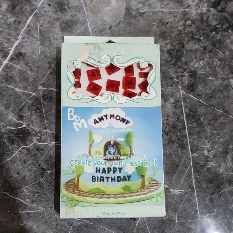 Cetakan huruf fondant