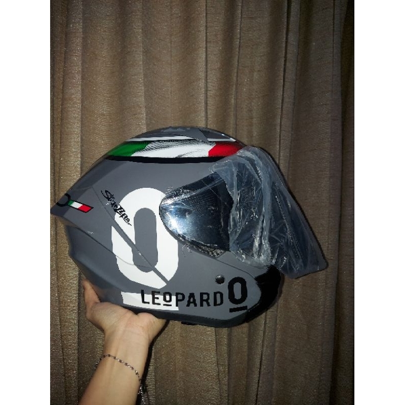 Helm Half face Mla leopard