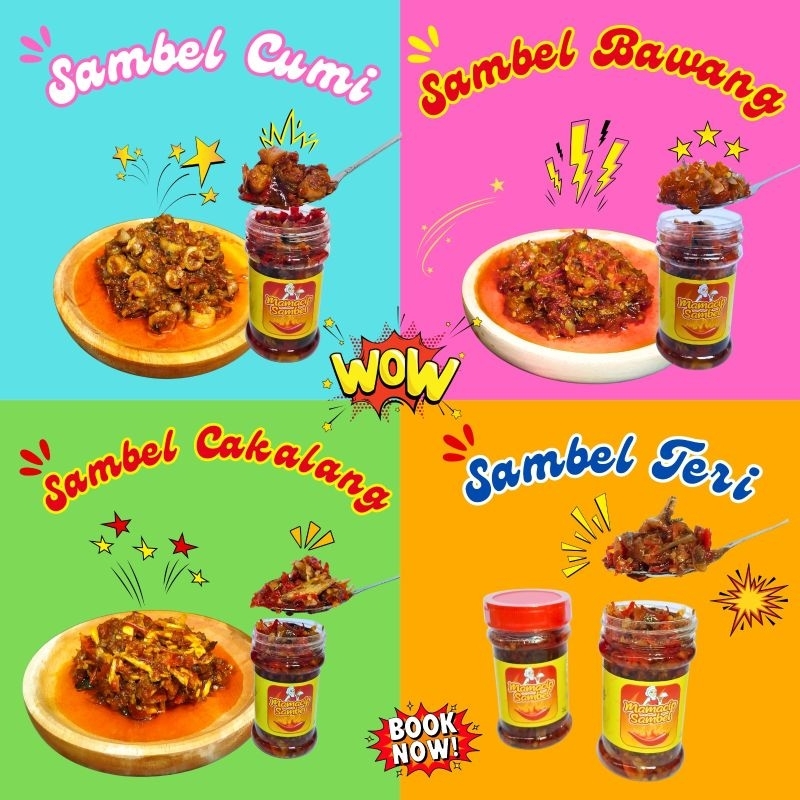 

Sambel Cumi, sambel cakalang, sambel teri, sambel bawang
