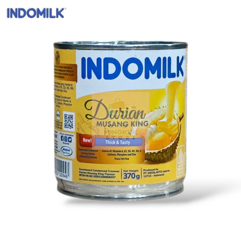 

Indomilk Susu Kental Manis Durian Musang King 370gr Kaleng