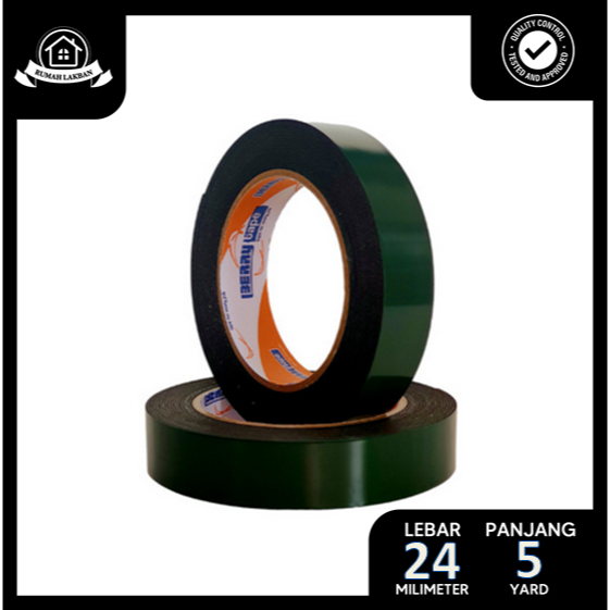 

Double Tape Foam / Lakban Busa Spons 24mm x 5 Meter - 1 Roll (Satuan) - Berry