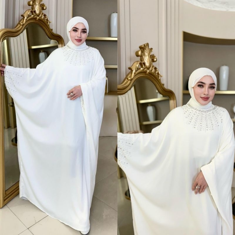 (BISA COD) 100% OTI GAMIS KAFTAN BLINK TANGAN BY SHELLASAUKIA