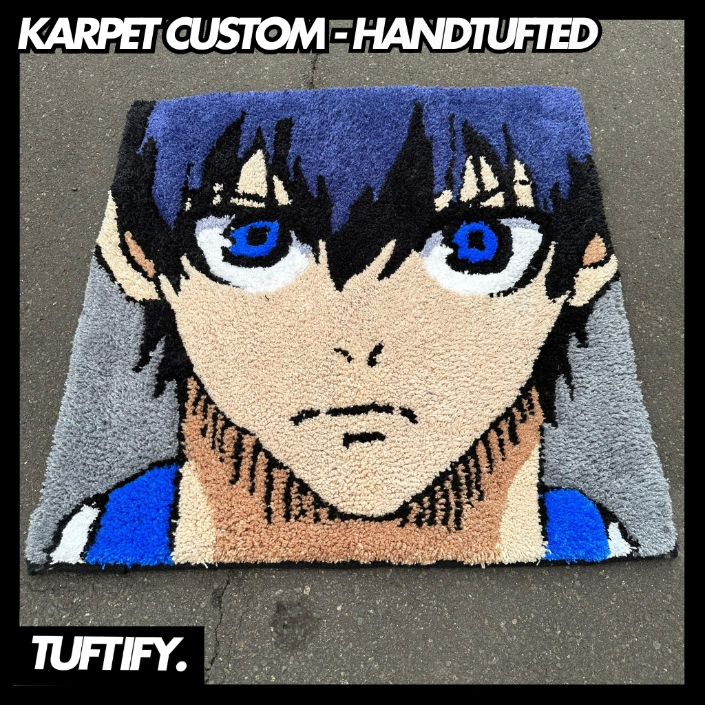 Karpet lantai custom anime aesthetic / Tufting rug custom anime aesthetic - Tuftify