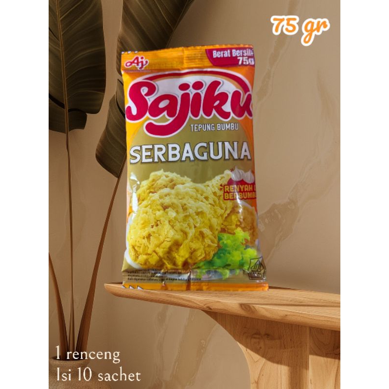 

sajiku tepung bumbu 75g 1 renceng 10sachet