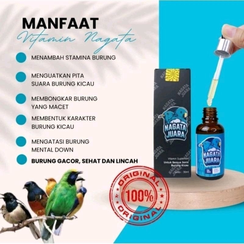 NAGATA JUARA burung biasa jadi juara / Vitamin burung NAGATA JUARA Untuk Semua Barang