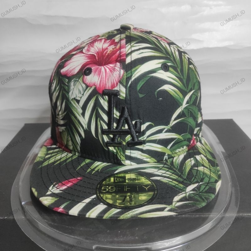 Topi Snapback New Era x MLB LA Floral Build Up